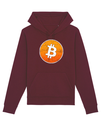 Vintage Bitcoin Burgundy