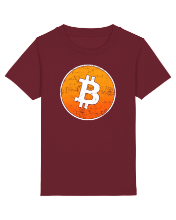 Vintage Bitcoin Burgundy