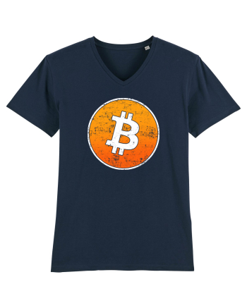 Vintage Bitcoin French Navy