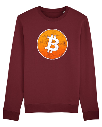 Vintage Bitcoin Burgundy