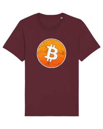 Vintage Bitcoin Burgundy