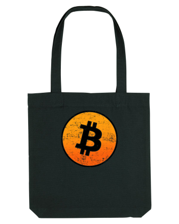 Retro bitcoin design Black