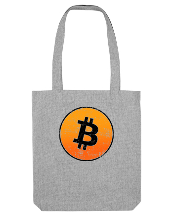 Retro bitcoin design Heather Grey