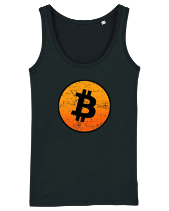 Retro bitcoin design Black