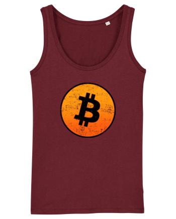 Retro bitcoin design Burgundy