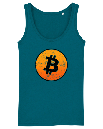 Retro bitcoin design Ocean Depth