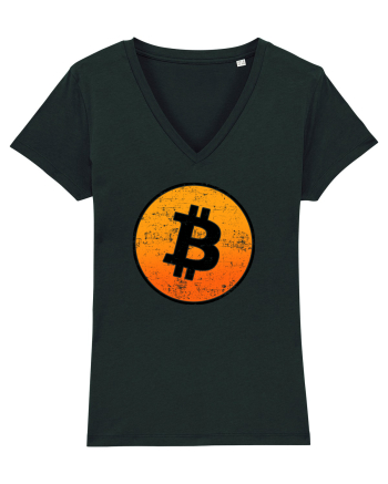 Retro bitcoin design Black