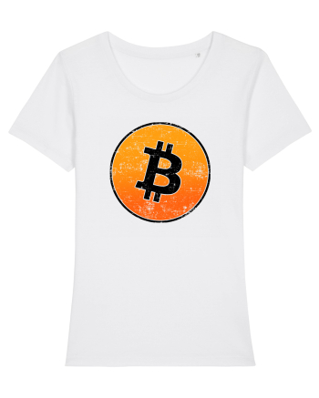Retro bitcoin design White