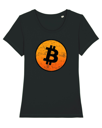 Retro bitcoin design Black
