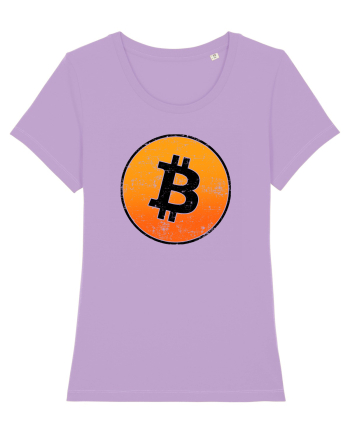 Retro bitcoin design Lavender Dawn