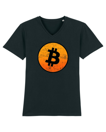 Retro bitcoin design Black