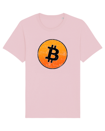 Retro bitcoin design Cotton Pink