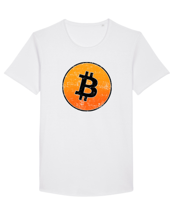 Retro bitcoin design White