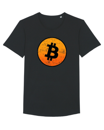 Retro bitcoin design Black