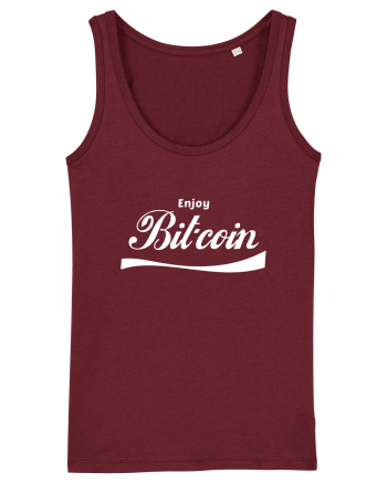 Enjoy Bitcoin Burgundy