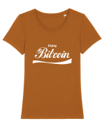 Enjoy Bitcoin Tricou mânecă scurtă guler larg fitted Damă Expresser