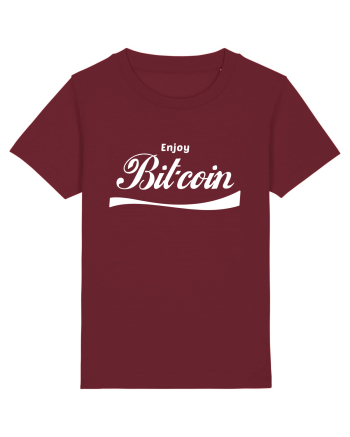 Enjoy Bitcoin Burgundy