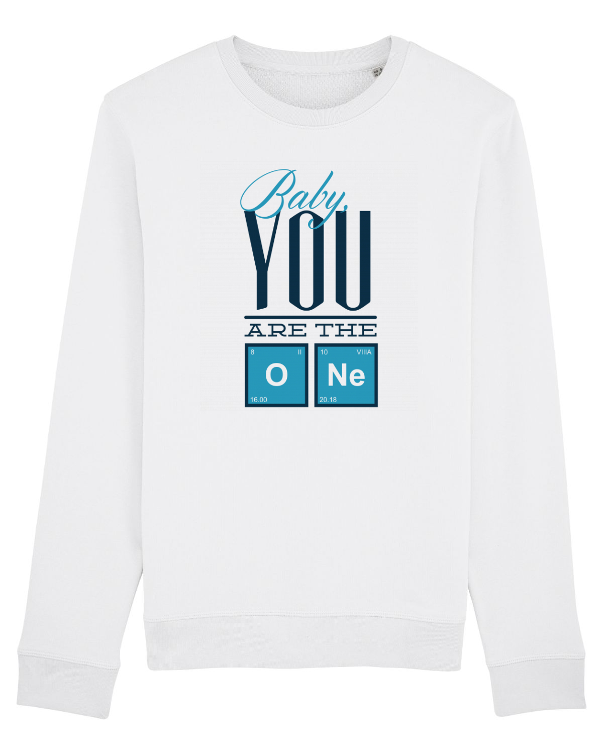 Bluză mânecă lungă Unisex Rise White