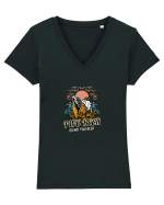 Two Beer Or Not Two Beer Tricou mânecă scurtă guler V Damă Evoker