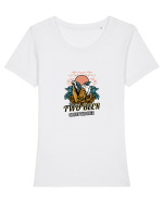 Two Beer Or Not Two Beer Tricou mânecă scurtă guler larg fitted Damă Expresser