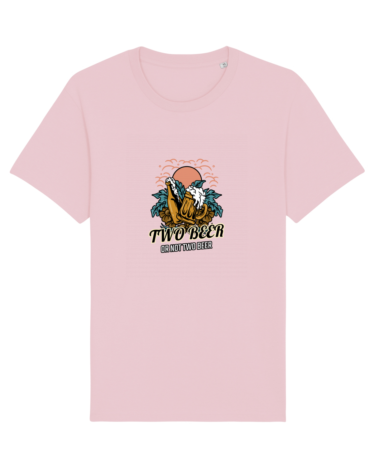 Tricou mânecă scurtă Unisex Rocker Cotton Pink