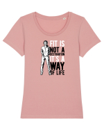It's not a Destination Gym Tricou mânecă scurtă guler larg fitted Damă Expresser