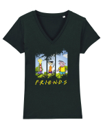 Ed friends Tricou mânecă scurtă guler V Damă Evoker