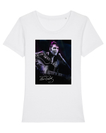 Elvis Presley Tricou mânecă scurtă guler larg fitted Damă Expresser