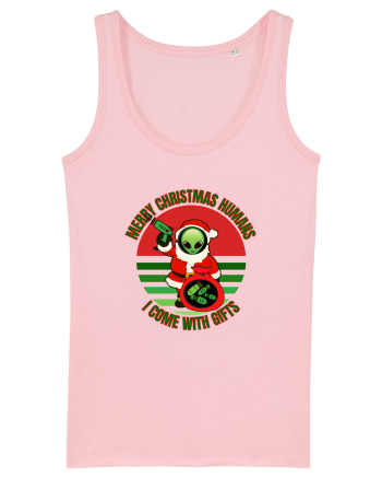 Funny Santa Claus Alien Cotton Pink
