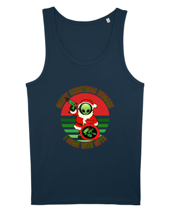 Funny Santa Claus Alien Navy