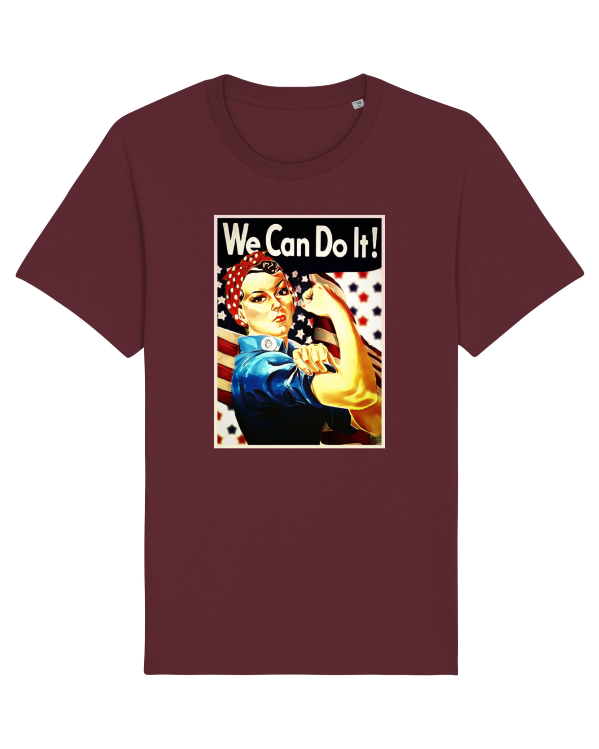 Tricou mânecă scurtă Unisex Rocker Burgundy