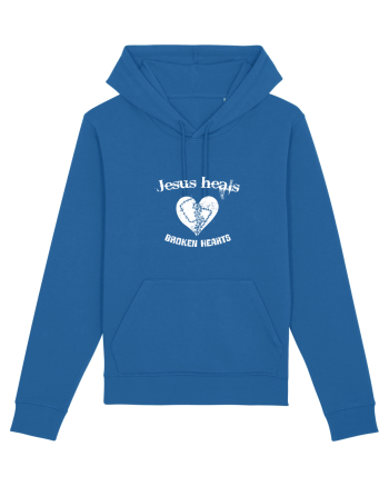 Jesus heals broken hearts Royal Blue