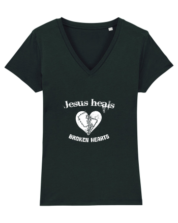 Jesus heals broken hearts Black