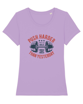 Push Harder than yesterday Gym Lavender Dawn
