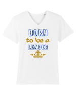 Born to be a leader Tricou mânecă scurtă guler V Bărbat Presenter