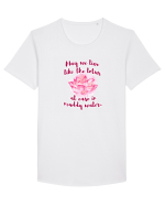 Like Lotus Tricou mânecă scurtă guler larg Bărbat Skater