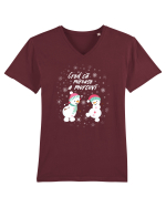Cred ca miroase a morcovi Tricou mânecă scurtă guler V Bărbat Presenter