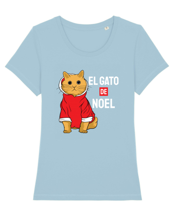 El gato de Noel Sky Blue