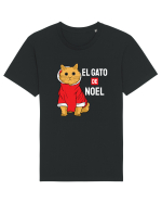 El gato de Noel Tricou mânecă scurtă Unisex Rocker
