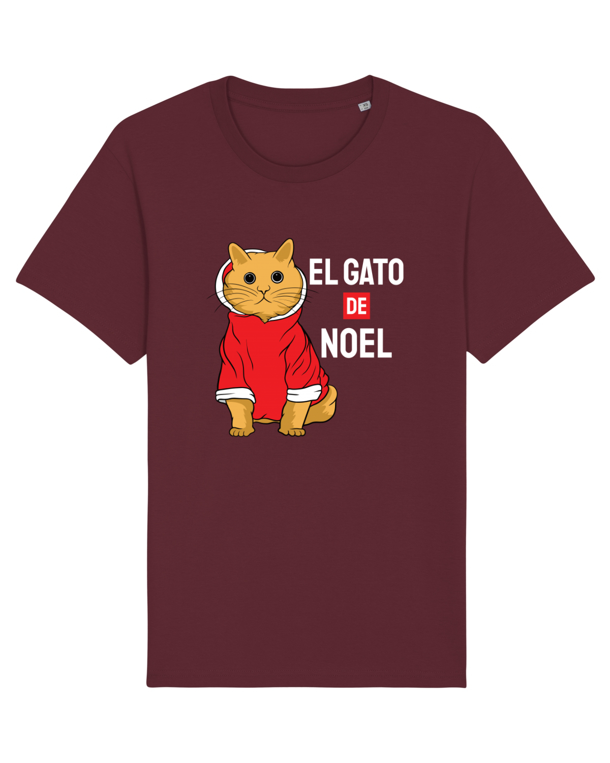 Tricou mânecă scurtă Unisex Rocker Burgundy