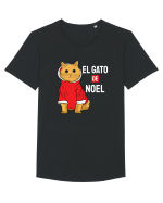 El gato de Noel Tricou mânecă scurtă guler larg Bărbat Skater