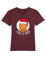 Fericit pe naiba Tricou mânecă scurtă guler V Bărbat Presenter