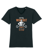 The Real Workout Gym Tricou mânecă scurtă guler V Bărbat Presenter