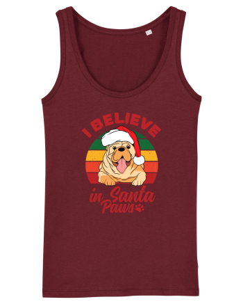 I believe in Santa Paws Burgundy