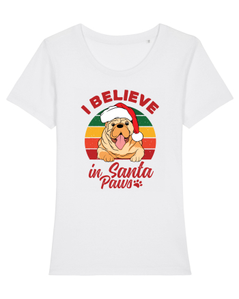 I believe in Santa Paws White