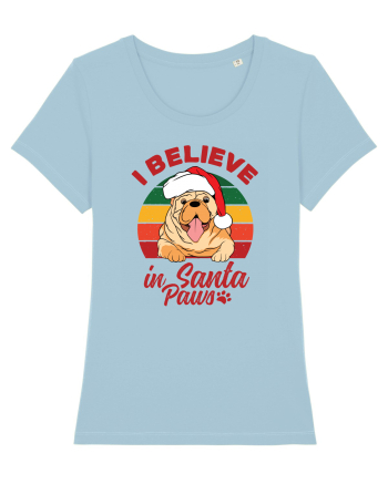 I believe in Santa Paws Sky Blue