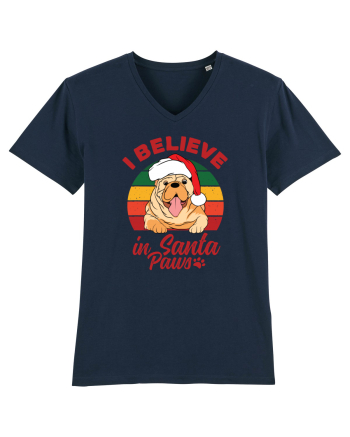 I believe in Santa Paws French Navy