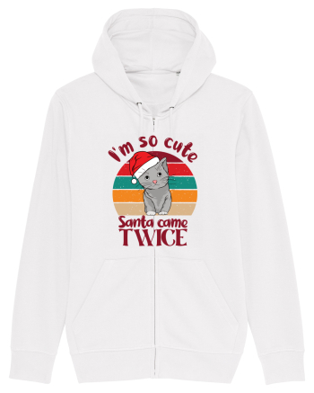 I'm so cute Santa came twice White