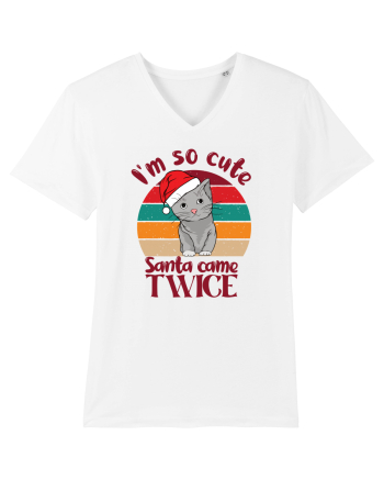 I'm so cute Santa came twice White