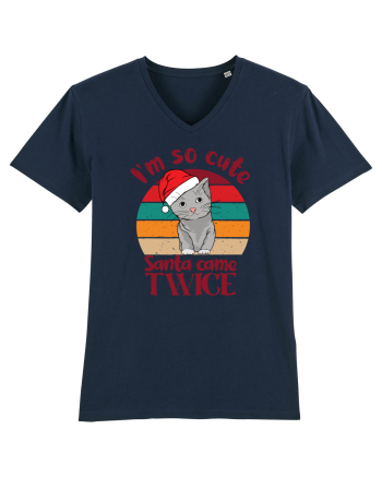 I'm so cute Santa came twice French Navy